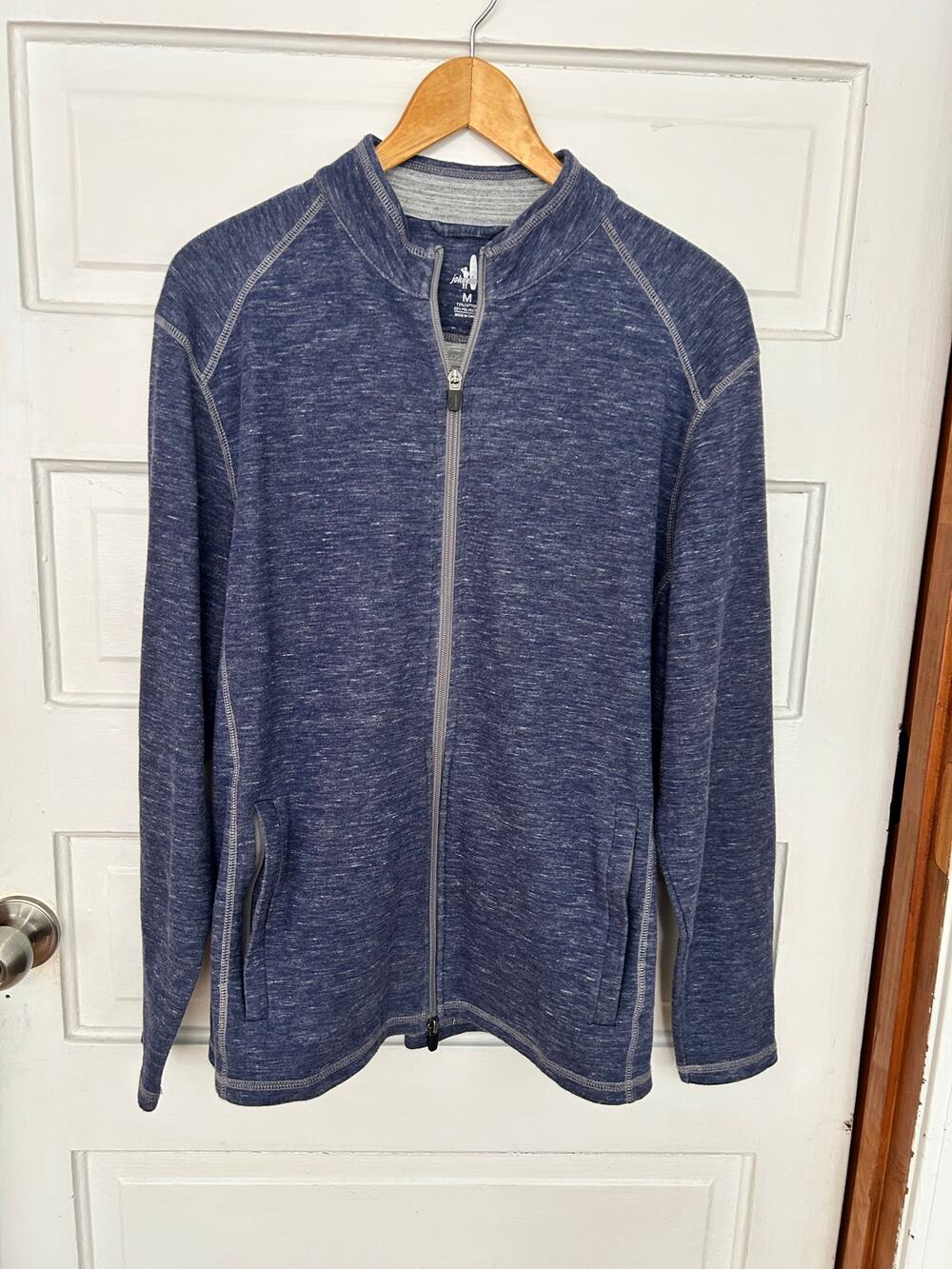 Johnny O Full Zip Jacket with Pockets Men's Medium Excellent Condition Fast Ship